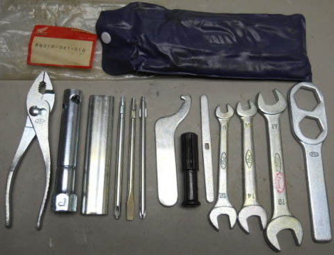 under-seat Honda 750 tool kit